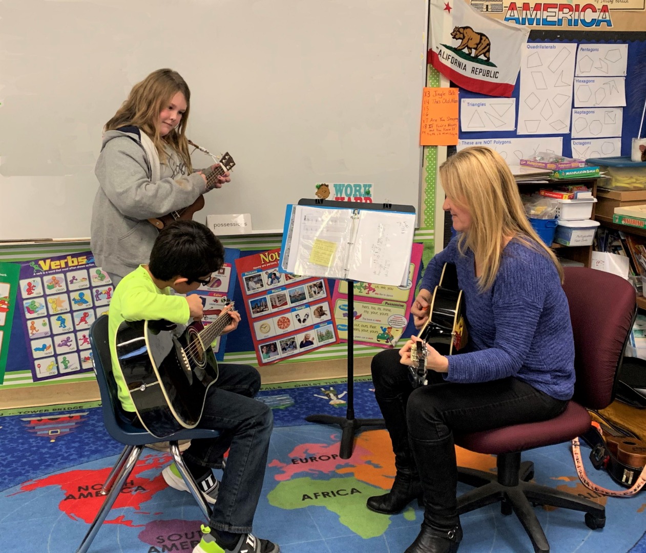 Student having guitar Private Lessons